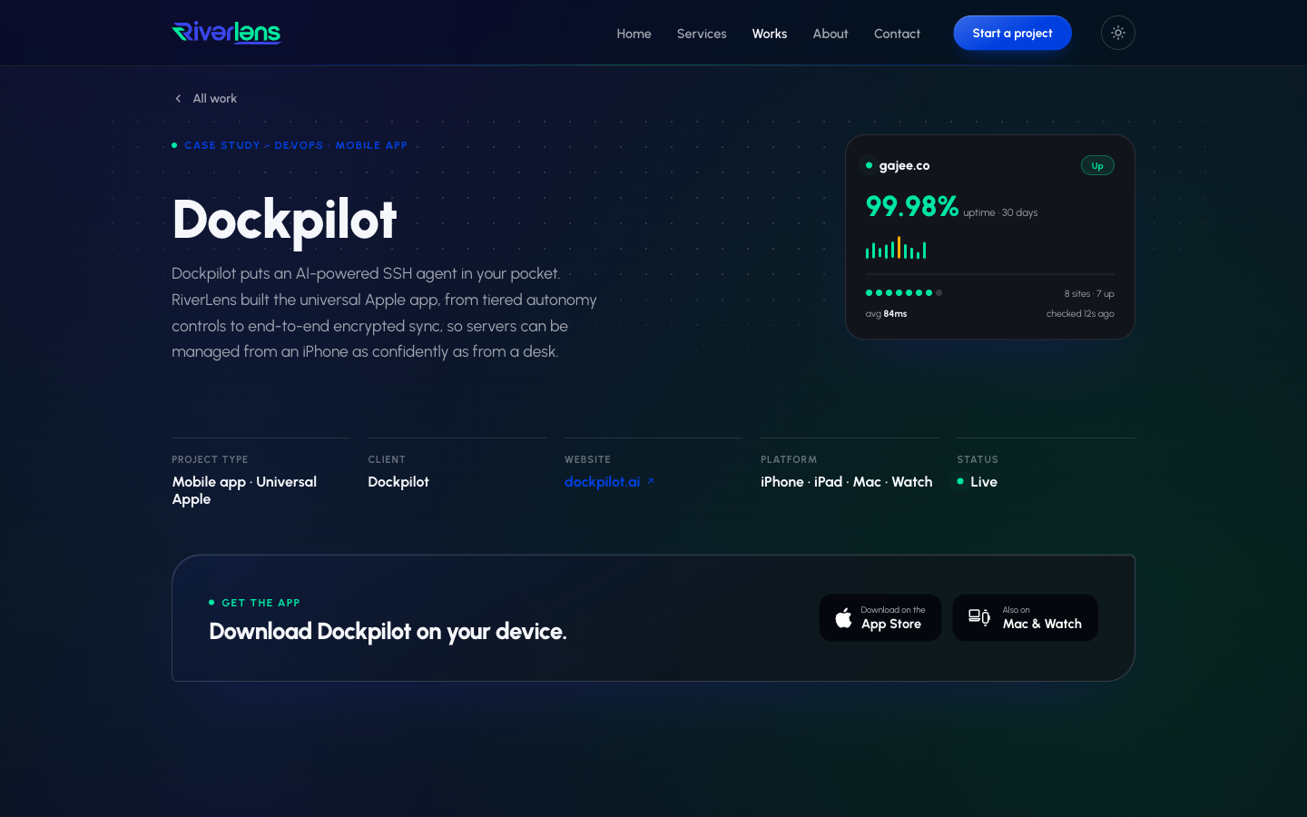Dockpilot case study page